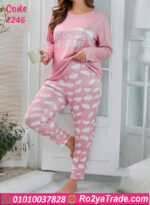 بيجامة شتوي بينك