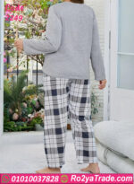 بيجامة شتوي رمادي
