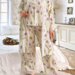 طقم دانتيل شتوي ورد