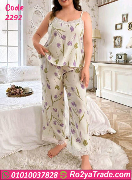 طقم دانتيل شتوي ورد