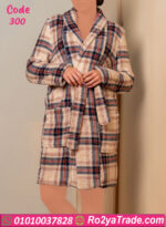 روب شتوي نسائي قصير قطيفة كاروه