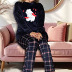 بيجامة قطيفة شتوي بيج سايز