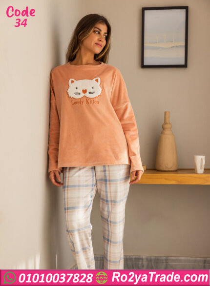 بيجامة فرو شتوي Lovely Kitten