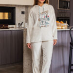 بيجامة فرو Snoopy شتوي