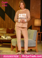 بيجامة قطيفة شتوي حريمي