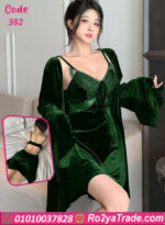 روب لانجري قطيفة شتوي