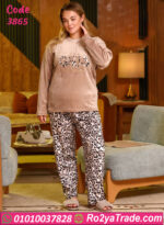 بيجامة شتوي بيج سايز حريمي