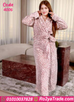 روب شتوي قطيفة ليوبارد