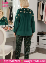 بيجامة شتوي قطيفة تطريز 4032