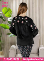 بيجامة شتوي قطيفة تطريز 4032