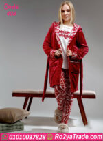 بيجامة قطيفة شتوي بالروب