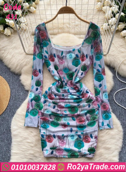 ميني دريس مشجر ناعم