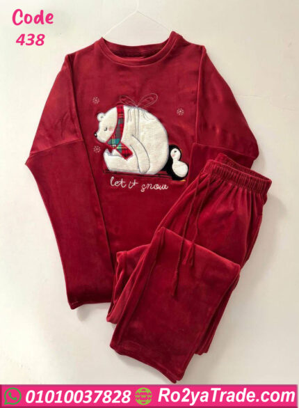 بيجامة قطيفة شتوي ليت ات سنو