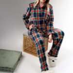 بيجامة شتوي قطيفة بيج سايز