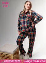 بيجامة شتوي قطيفة بيج سايز
