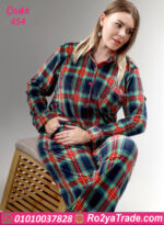 بيجامة شتوي قطيفة بيج سايز