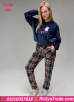 بيجامة شتوي قطيفة كحلي Miffy