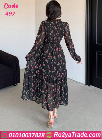 دريس شيفون طويل