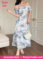 فستان صيفي شيفون طويل