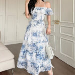 فستان صيفي شيفون طويل