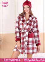 بيجامة شتوي قطيفة نسائية