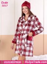 بيجامة شتوي قطيفة نسائية
