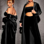 ترنج قطيفة نسائي شتوي