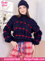 بيجامة شتوي كروهات قلوب