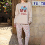 بيجامة شتوي بيچ ناعمة