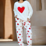 بيجامة شتوي قلوب ناعمة