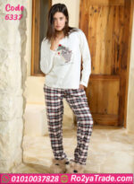 بيجامة فرو شتوي نسائية