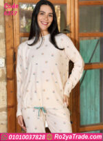 بيچامة شتوي ناعمة حريمي