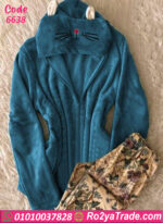 بيجامة شتوي قطيفة وان سايز