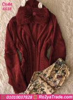 بيجامة شتوي قطيفة وان سايز