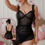 لانجري شيفون قصير