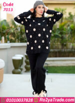 ترنج شتوي حريمي صوف منقّط