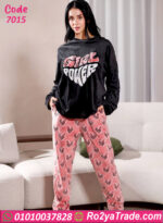 بيجامة شتوي جيرل باور قطيفة