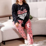 بيجامة شتوي جيرل باور قطيفة