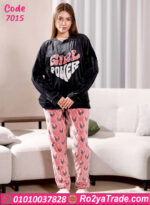 بيجامة شتوي جيرل باور قطيفة