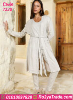 طقم شتوي ناعم بالروب حريمي