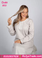 عباية بيت شتوي طويلة ناعمة