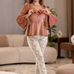بيجامة قطيفة نسائي شتوي