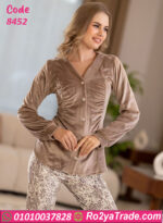 بيجامة قطيفة نسائي شتوي