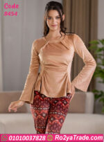 بيجامة قطيفة شتوي حريمي