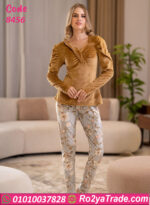 بيجامة قطيفة شتوي حريمي