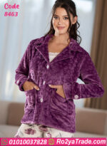 بيجامة شتوي فرو بنفسجي لافورا