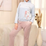 بيجامة فرو شتوي هودي بير