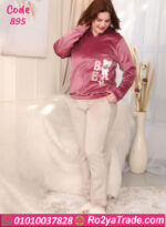 بيجامة فرو شتوي هودي بير