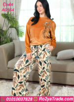 بيجامة قطيفة شتوي حريمي