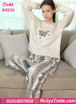 بيجامة قطيفة شتوي ناعمة